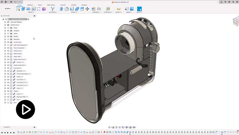 3d modeling and design tools in Autodesk Fusion 360